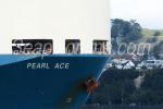 ID 6351 PEARL ACE (1994/45796gt/IMO 9051818) arriving in Auckland, New Zealand for her maiden call.